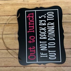 Funny office sign out to lunch